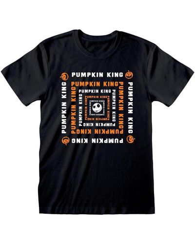 Nightmare Before Christmas T-shirt Pumpkin King - Noir