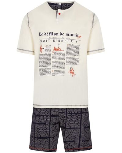 Christian Cane Pyjamas / Chemises de nuit Pyjama coton court - Blanc