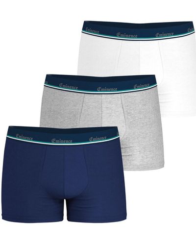 EMINENCE Boxers Lot de 3 boxers - Bleu