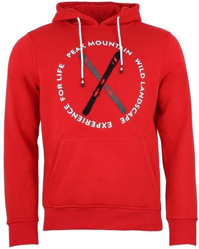 Peak Mountain Sweat-shirt Sweat à capuche CONOR - Rouge