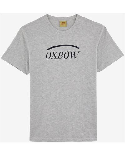 Oxbow T-shirt Tee-shirt manches courtes imprimé P2TALAI - Gris