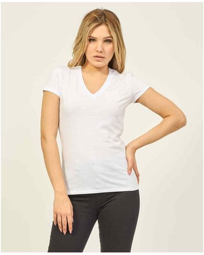 EAX T-shirt T-shirt coupe slim Armani Sustainability Values - Blanc