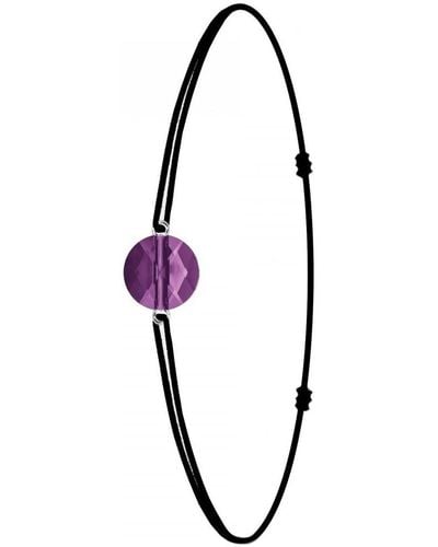 Sc Crystal Bracelets BS1805-SB049-AMET - Violet