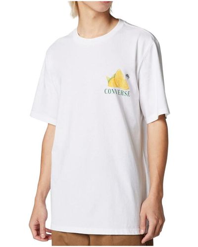Converse T-shirt 10023993-A03 - Blanc