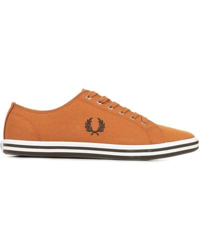 Fred Perry Baskets Kingston Twill - Marron