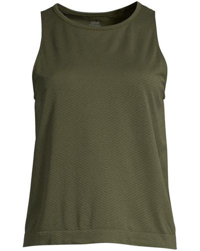 Casall Sweat-shirt Seamless Blocked Tank - Vert