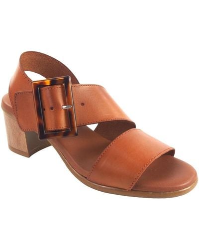 Eva Frutos Chaussures Sandale 1418 cuir - Marron