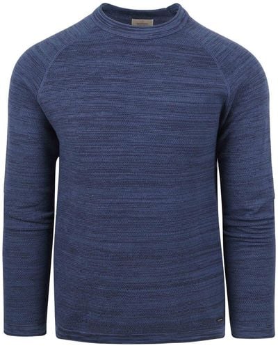 Dstrezzed Sweat-shirt Pull Roar Melange Bleu Foncé