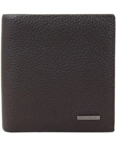 Mac Alyster Sacoche Porte monnaie Premium RFID - Cuir Marron - Noir