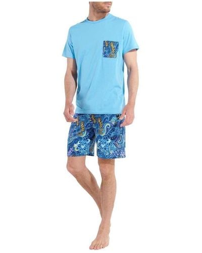 Hom Pyjamas / Chemises de nuit 165194VTPE24 - Bleu