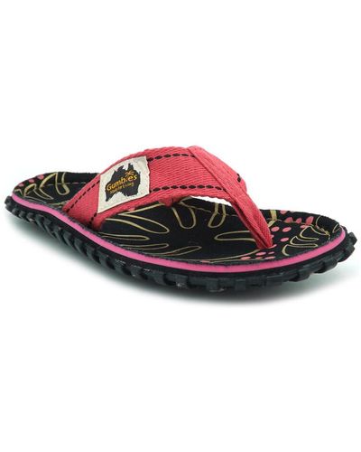 Gumbies Tongs Tropical Black - Rouge