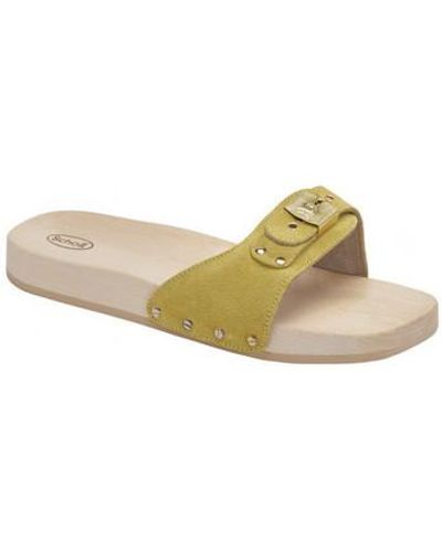 Scholl Sandales PESCURA FLAT Suede - Blanc