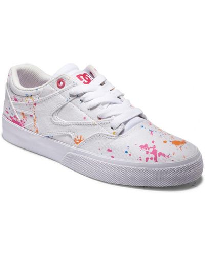 DC Shoes Chaussures de Skate KALIS VULC white splatter - Blanc