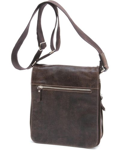 Gerard Henon Sac bandoulière Pochette En Cuir Sahara Gh 8171 - Marron