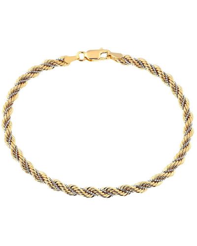 Cleor Bracelets Bracelet en Or 750/1000 Bicolore - Métallisé
