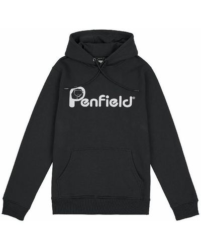 Penfield Sweat-shirt Sweat à capuche bear chest print - Noir