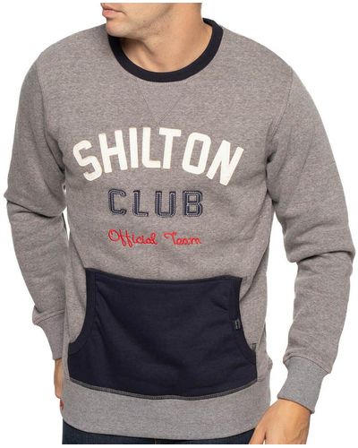 Shilton Sweat-shirt Sweat club col rond - Gris