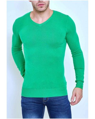 Kebello Pull Pull manches longues col V Vert H
