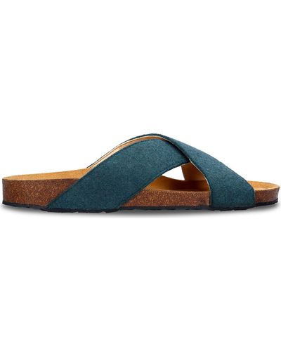 Nae Vegan Shoes Sandales Bali_Green - Bleu