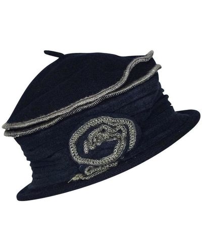 Chapeau-Tendance Chapeau Chapeau cloche en laine FAUSTINE - Bleu