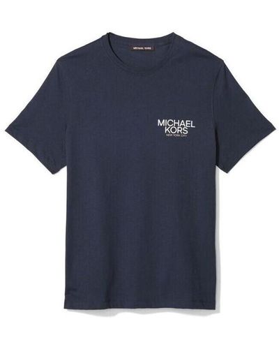 MICHAEL Michael Kors T-shirt CR451VPFV4 SS MODERN LOGO TEE - Bleu