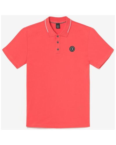 Le Temps Des Cerises T-shirt Polo aron corail - Rouge