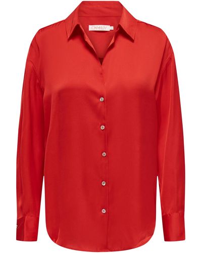 ONLY Chemise Chemisier droit - Rouge