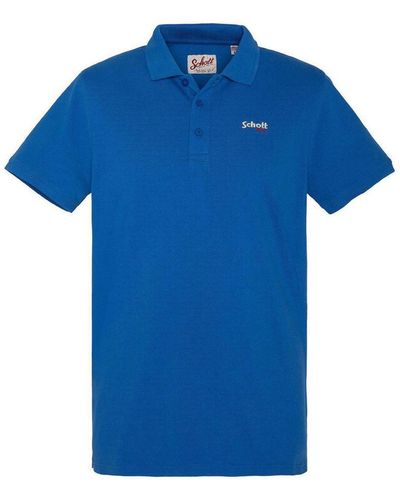 Schott Nyc T-shirt SC0022 - Bleu
