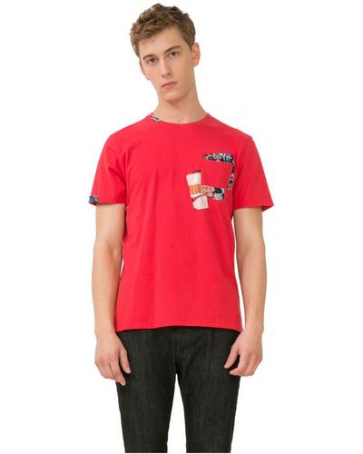 Desigual T-shirt Tee-Shirt Delfines Rouge 72T14H7 (sp)