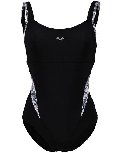 Arena Maillots de bain Women s bodylift chiara swimsuit strap back panel - Noir