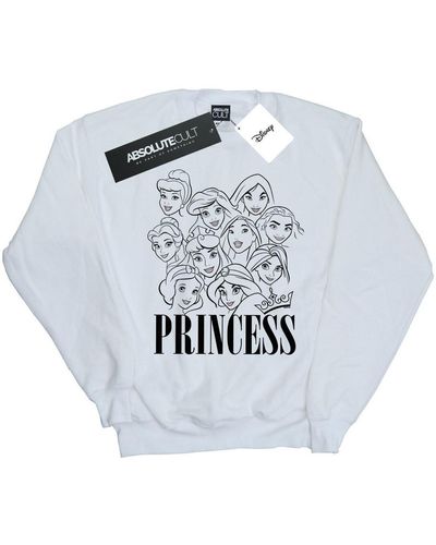 Disney Sweat-shirt Princess Multi Faces - Métallisé