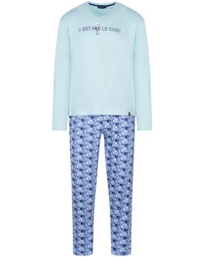 Arthur Pyjamas / Chemises de nuit Pyjama coton - Bleu