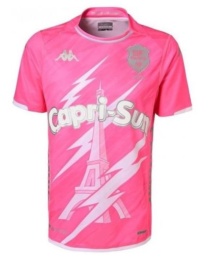 Kappa T-shirt MAILLOT ADULTE RUGBY STADE FRA - Rose