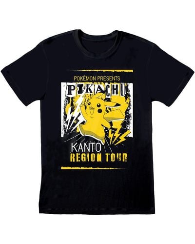 Pokemon T-shirt Kanto Region Tour - Noir