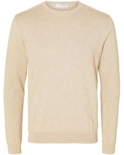 SELECTED Sweat-shirt Berg Pullover Crew Neck Kelp - Neutre