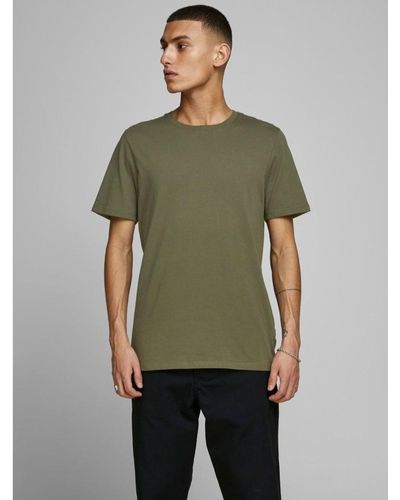 Jack & Jones T-shirt 12156101 JJEORGANIC BASIC TEE-OLIVE NIGHT - Vert
