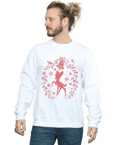 Disney Sweat-shirt Bambi Christmas Wreath - Blanc