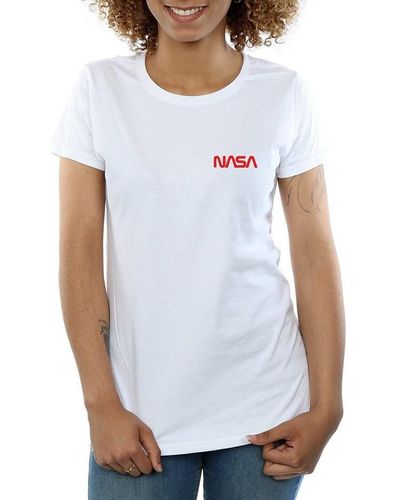 NASA T-shirt Modern - Blanc