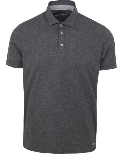 Pure T-shirt Polo Functional Manches Courtes Anthracite - Gris