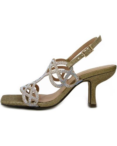 Menbur Sandales Chaussures, Sandales Bijoux, Textile-23058 - Neutre