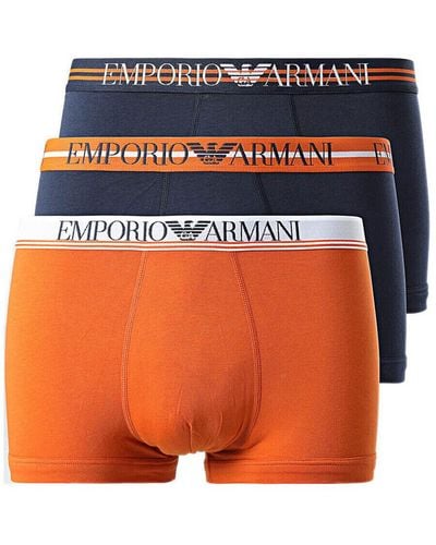 EA7 Boxers Pack de 3 - Orange