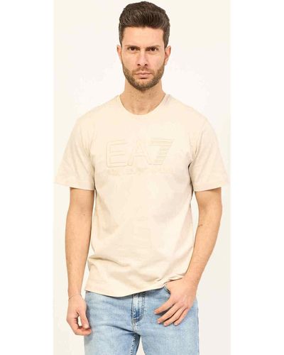 EA7 T-shirt T-shirt unisexe à col rond Logo Series en coton - Neutre