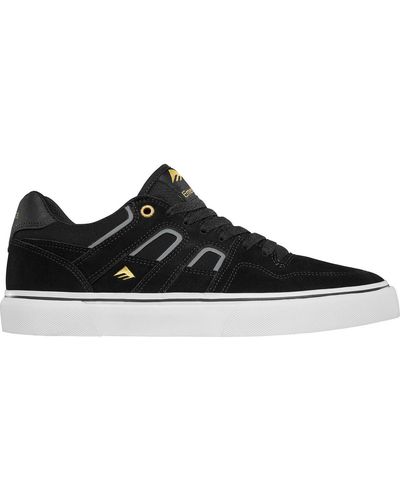 Emerica Chaussures de Skate TILT G6 VULC BLACK WHITE GOLD - Noir