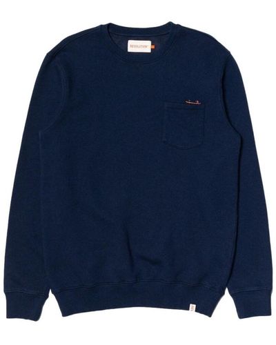 Revolution Sweat-shirt Sweatshirt 2678 Seasonal Can - Navy Mel - Bleu