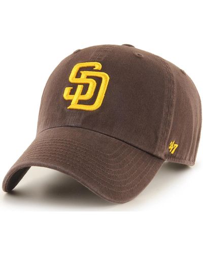 '47 Casquette 47 CAP MLB SAN DIEGO PADRES CLEAN UP BROWN - Marron