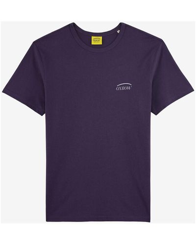 Oxbow T-shirt Tee-shirt manches courtes imprimé P2THONY - Violet
