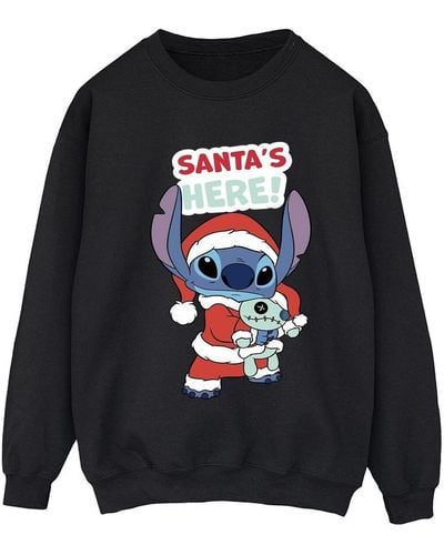 Disney Sweat-shirt Lilo Stitch Santa's Here - Bleu