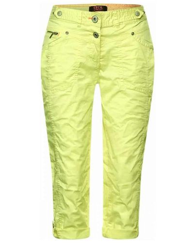 Cecil Pantalon 133267VTPE22 - Jaune