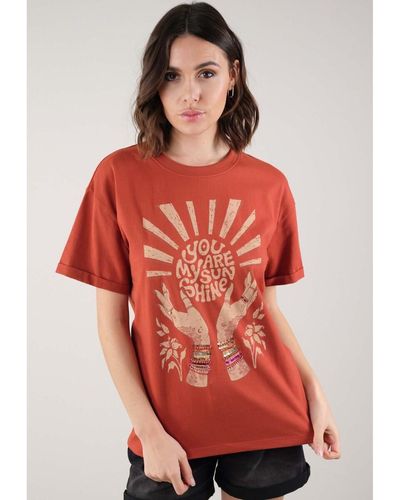 Deeluxe T-shirt T-Shirt MYSUN - Rouge