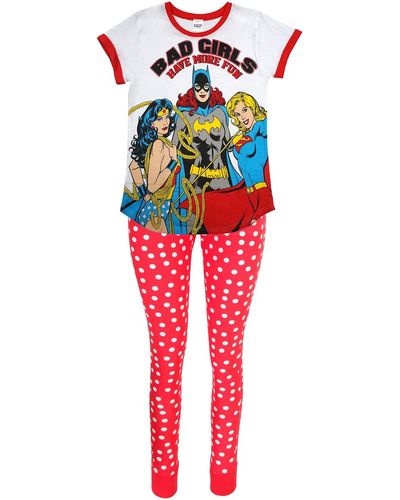 Dc Comics Pyjamas / Chemises de nuit Bad Girls - Rouge